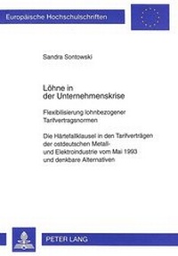 Abbildung von: Löhne in der Unternehmenskrise - Peter Lang Verlag