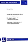 Cover: Das Anderssein des Anderen - Peter Lang Verlag