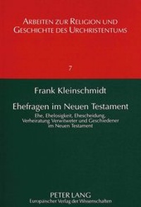 Bild: Ehefragen im Neuen Testament - Peter Lang Verlag
