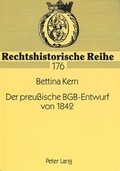 Bild: Der preu&szlig;ische BGB-Entwurf von 1842 - Peter Lang Verlag