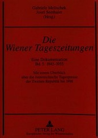 Bild: Die Wiener Tageszeitungen - Peter Lang Verlag