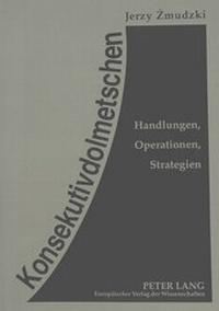 Abbildung von: Konsekutivdolmetschen - Peter Lang Verlag