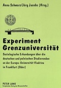 Cover: Experiment Grenzuniversit&auml;t - Peter Lang Verlag
