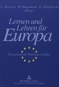 Cover: Lernen und Lehren f&uuml;r Europa - Peter Lang Verlag