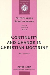 Enlarge image Cover: Continuity and Change in Christian Doctrine - Peter Lang Verlag