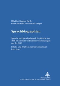 Abbildung von: Sprachbiographien - Peter Lang Verlag