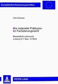 Cover: Die materielle Pr&auml;klusion im Fachplanungsrecht - Peter Lang Verlag