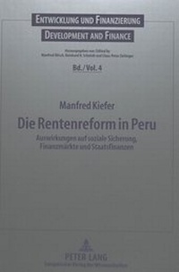 Abbildung von: Die Rentenreform in Peru - Peter Lang Verlag