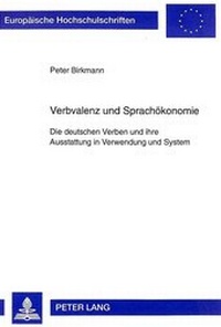 Abbildung von: Verbvalenz und Sprachökonomie - Peter Lang Verlag