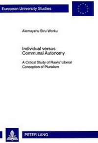 Abbildung von: Individual versus Communal Autonomy - Peter Lang Verlag