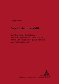 Enlarge image Cover: Vestis virum reddit - Peter Lang Verlag