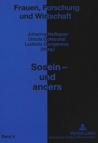 Abbildung von: Sosein - und anders - Peter Lang Verlag
