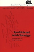 Cover: Sprachliche und soziale Stereotype - Peter Lang Verlag