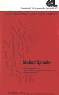 Cover: Medium Sprache - Peter Lang Verlag