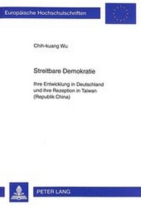 Abbildung von: Streitbare Demokratie - Peter Lang Verlag