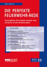 Abbildung von: Die perfekte Feuerwehr-Rede Heft 20 - ecomed Storck