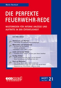 Abbildung von: Die perfekte Feuerwehr-Rede Heft 21 - ecomed Storck