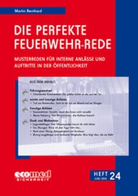 Abbildung von: Die perfekte Feuerwehr-Rede Heft 24 - ecomed Storck