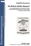 Cover: Im Osten nichts Neues? - Peter Lang Verlag