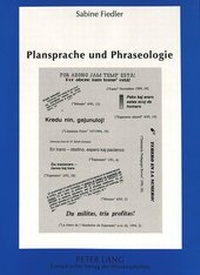Abbildung von: Plansprache und Phraseologie - Peter Lang Verlag