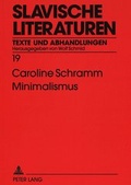 Cover: Minimalismus - Peter Lang Verlag