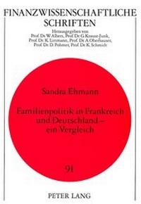 Abbildung von: Familienpolitik in Frankreich und Deutschland - ein Vergleich - Peter Lang Verlag