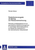 Cover: Redistributionslogistik als Beitrag zur Ressourcenschonung - Peter Lang Verlag