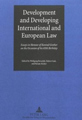 Cover: Development and Developing International and European Law - Peter Lang Verlag