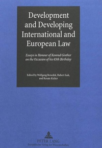 Enlarge image Cover: Development and Developing International and European Law - Peter Lang Verlag
