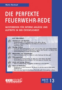 Abbildung von: Die perfekte Feuerwehr-Rede Heft 13 - ecomed Storck