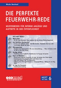 Abbildung von: Die perfekte Feuerwehr-Rede Heft 6 - ecomed Storck