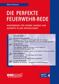 Abbildung von: Die perfekte Feuerwehr-Rede Heft 4 - ecomed Storck