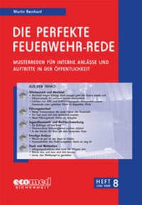 Abbildung von: Die perfekte Feuerwehr-Rede Heft 8 - ecomed Storck