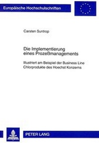 Abbildung von: Die Implementierung eines Prozeßmanagements - Peter Lang Verlag