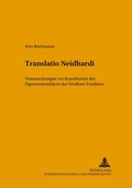 Cover: Translatio Neidhardi - Peter Lang Verlag