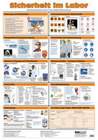 Bild: Wandtafel Sicherheit im Labor - ecomed-Storck