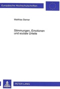 Cover: Stimmungen, Emotionen und soziale Urteile - Peter Lang Verlag