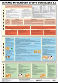 Bild: Wandtafel Versand infektiöser Stoffe Klasse 6.2 - ecomed-Storck