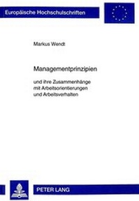 Abbildung von: Managementprinzipien - Peter Lang Verlag