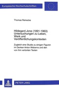 Cover: Hildegard Jone (1891-1963) - Peter Lang Verlag