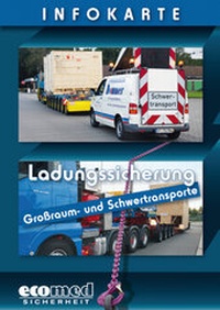 Abbildung von: Infokarte Ladungssicherung Großraum- und Schwertransporte - ecomed Storck