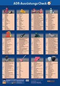 Abbildung von: Wandtafel ADR-Ausrüstungs-Check - ecomed Storck