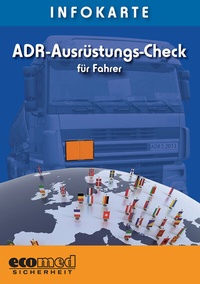Abbildung von: Infokarte ADR-Ausrüstungs-Check für Fahrer - ecomed Storck
