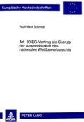 Abbildung von: Art. 30 EG-Vertrag als Grenze der Anwendbarkeit des nationalen Wettbewerbsrechts - Peter Lang Verlag
