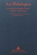 Cover: Ars Philologica - Peter Lang Verlag