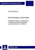 Cover: Das Schweigen und die Gabe - Peter Lang Verlag