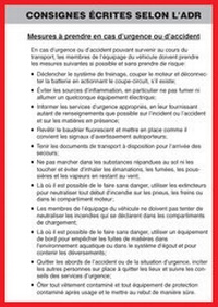Bild: Schriftliche Weisungen gemäß ADR 2011, französisch - ecomed Storck