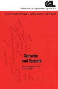 Abbildung von: Sprache und Technik - Peter Lang Verlag