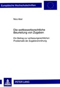 Abbildung von: Die wettbewerbsrechtliche Beurteilung von Zugaben - Peter Lang Verlag
