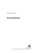 Cover: Karol Rathaus - Peter Lang Verlag